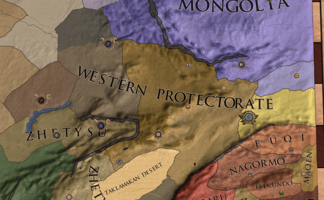 le protectorat de l ouest et ses tributaires